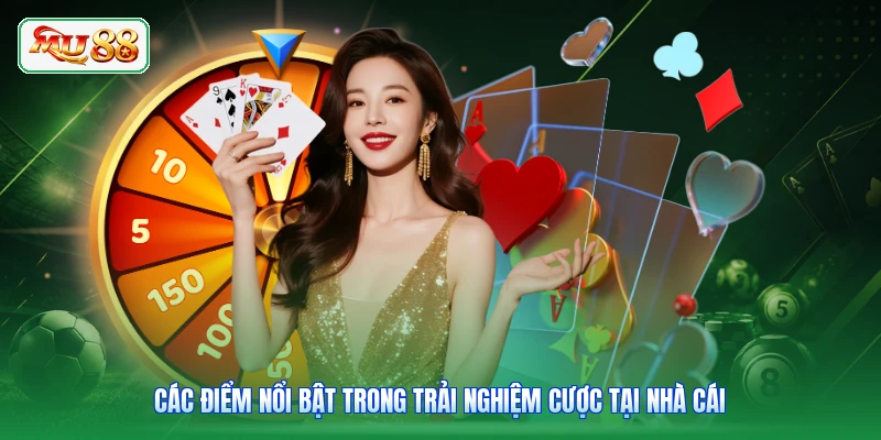 Các điểm nổi bật trong trải nghiệm cược tại nhà cái